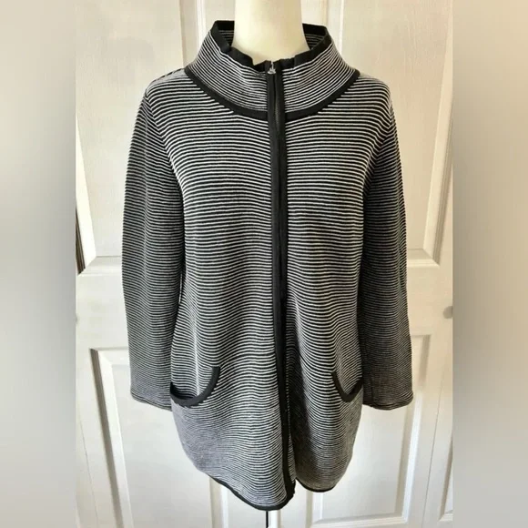 Soft surroundings cardigan jacket blazer woman’s size medium coat - Picture 1 of 4